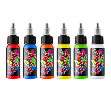 6 Bottle Simple Set Light - Vibrant Tattoo Ink