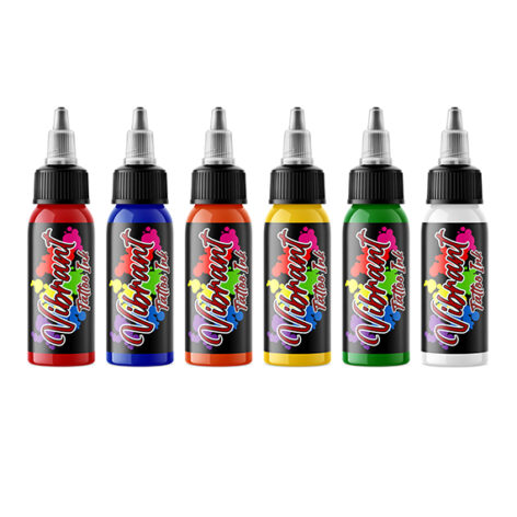 6 Bottle Simple Set Dark - Vibrant Tattoo Ink